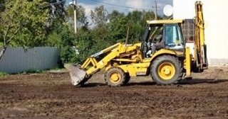 Выравнивание рельефа в Балтийске в октябре